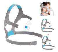 ZENHUNG 2-Pack Replacement Headgear Strap for f20 Nasal Pillow CPAP Mask, Unisex Adjustable Headband Replacement Strap for CPAP (2 Headgears with clips)