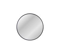 ZENIDA Round Mirror for Wall, 50x50 cm Metal Framed Circle Mirror, Large Bathroom Mirror, Black Wall Mirror for Living Room Bedroom Entryway Decor