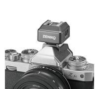 ZENIKO T1 Mini Wireless Flash Trigger Compact 2.4GHz Transceiver for ZF04 and ZF08 Flash Units, Universal Hot Shoe, 50m Range, 40 Hours Battery Life - Pack of 1