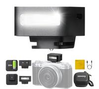 Zeniko ZF08 Flash for Camera w/Flash Height Booster, GN16, CCT 6500k ±200k, Universal Hot Shoe Mount, 3s Fast Recycling, Full Power Camera Flashes for Sony/Canon/Nikon/Panasonic/Olympus (Black)