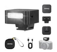 ZENIKO ZF08 Mini Camera Flash Speedlite Attachment Flash GN16.5 Power Levels CCT 6500k ±200k with Universal Hot Shoe Mount for Sony/Canon/Nikon/Panasonic/Olympus (Black, ZF08)