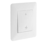 Zenitech - Artezo VMC Switch - Compact Design Electrical switchgear - Recessed Installation Ready to Install - Recessed Box Compatible - White - 86x86mm