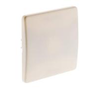 Zenitech - Box Cover Plate 75x75mm - Fixing with Screws and Claws Included - Compatible with Standard mounting Boxes - Easy Clip System - CE Standard - White