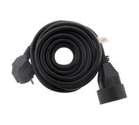 Zenitech Extension Cable 16A 2P+T HO5VV-F 3G1.5mm² Black 10 m
