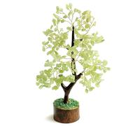 Zenith Gaia Gemstone Tree - Crystal Tree Lucky Tree Gold Wire Real Stones - Green Aventurine Chakra Tree, Harmonic Healing Stone Tree, Decorative Gemstone Tree Against Stress - Stone Tree Crystals