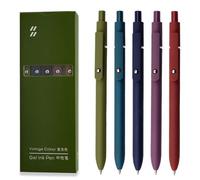 Zenith Gel Pens, Zennyth Zs12 Startraveler Aurora Accent Gel Ink Pen, Zenith Zs12 Startraveler Gel Ink Pen, 0.7mm Fine Point Retractable, Fine Point, Dry Quickly (A Dark,1 BOX)