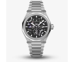 ZENITH Mens Defy Skyline Black Skeleton Dial Stainless Steel Bracelet Watch 03.9300.3620/78.I001