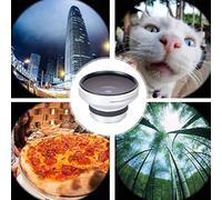 ZenithAur 37mm Fisheye Lens 0.25X Super Fisheye Camera Lens Additional Fisheye Effect Wide View Optical Lens for Macro Close-up Photography Two Parts Aluminum Alloy