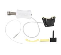 ZenithAur 4-String Ukulele Pickup with Concealed Mount System featuring Master and MIC Volume Knobs Battery Powered Musical Instrument Accessory for Live Performance