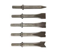 ZenithAur 5pcs Air Hammer Chisel Set, Pneumatic Drill Bits for 150 190 250 Air Hammer, Concrete and Masonry Carbide Tipped Bit Set, Air Chisel Drill Set