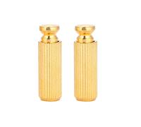 ZenithAur 8mm Copper Zinc Alloy Bridge Studs, 2 Pcs Adjustable Electric Guitar Anchor Studs for Floyd Rose (Gold)