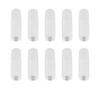 ZenithAur AAA to AA Battery Converter 10 Pcs AAA to AA Battery Adapter for Common Household Electronics Durable ABS Plastic Construction