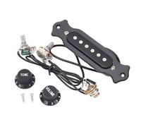 ZenithAur Acoustic Guitar Pickup Featuring Copper Coil Pickups for Excellent Sound Reproduction, Pre Installed with Volume/Tone Knobs for 6 String Folk Guitars
