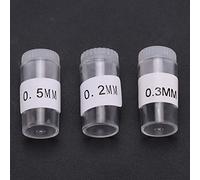 ZenithAur Airbrush Nozzles Needles 3Pcs 0.2mm 0.3mm 0.5mm Replacement Parts for Airbrush Spray Gun Accessories Nozzle Tips for Detailed Work