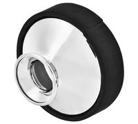 ZenithAur Alto Saxophone Mute for quiet practice, an effective Saxophone Silencer made of durable ABS material, this compact Lightweight Sax Mute is a key ABS Alto Sax Accessory (Silver)