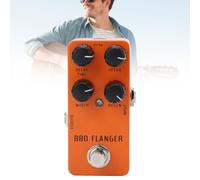 ZenithAur Analog Flanger Pedal with True Bypass Switching and Noise Reduction Circuit, Mini Portable Design for Electric Guitar/Bass, 0.4Hz-8Hz Speed Range