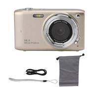 ZenithAur Autofocus Pocket Camera 58MP HD with 4K Digital Capabilities 2.88 Inch Screen 16X Zoom Compact Design for Travel Photography and Vlogging (Gold)