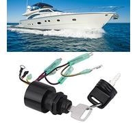 ZenithAur Boat Ignition Key Switch Assembly for Outboard Remote Control Box 87-17009A5