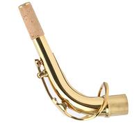 ZenithAur Brass Saxophone Neck for Alto Saxophone Bend Tube Musical Instrument Accessory 2.45cm (Gold)