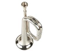 ZenithAur C Key Trumpet, Easy Play Military Style Brass Instrument with Mouthpiece - Suitable for Beginners and Bugle Players (Silver)