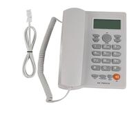 ZenithAur Caller ID Landline Telephone with Hands free Speaker, A Hotel Landline Phone designed for Reception Desk, Includes Dual Port, Mute and Redial Features (White)