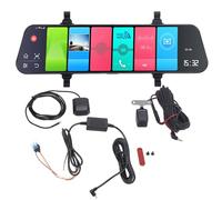 ZenithAur Car Driving Recorder with Android 8.1 / AR Navigation, 12 inch 1080P FHD Touch Screen, 4G WiFi GPS Mirror with Rear View Backup Camera Function