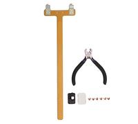 ZenithAur Complete Archery Tuning Kit with T Bow Square and Nocking Pliers for Compound/Recurve Bows, Enables Precise Measurement for Consistent Nock Placement (Gold)