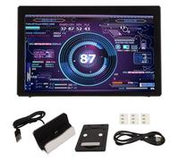 ZenithAur Computer Temp Display with 5 inch Full View Screen, a PC Sensor Panel Display Showing CPU/GPU/RAM Usage with Customizable Themes for /