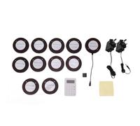 ZenithAur Customers Pager System with Self Learning Code, High Receiving Sensitivity, and 10 Pager Charging Base, Restaurant Queue Call Paging System for Guest Management