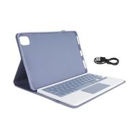 ZenithAur Detachable Keyboard for Xiaomi Pad 5/5 Pro, Slim Leather Case with Magnetic Detachable Keyboard, Lightweight Protective Cover with Touchpad Functionality (Violet)