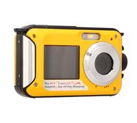 ZenithAur Digital Camera, Dual Screens Full HD 2.7K 48MP with 16X Digital Zoom: Fantastic weatherproof Digital Camera, Ideal treat for Kids and Friends (Yellow)