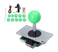 ZenithAur DIY Kit with Zero Delay Encoder Board, 8-Way Joystick and 10 Game Inputs, Compatible with Systems for PC MAME Fight Stick Building (Green)