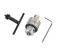 ZenithAur Drill Chuck 0.3-4mm JTO Taper Drill Chuck with Key for Precise mounting on milling Machines, Drill Presses, and an Included Lathe Drill Chuck Wrench Set