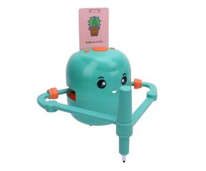 ZenithAur Educational Painting Robot with 14 Colored Pens & Art Cards for At Home Learning, a Learning Educational Robot that Boosts Creative Thinking Skills (Light Green)