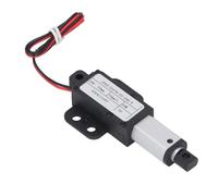 ZenithAur Electric Mini Linear Actuator 20mm Stroke, 50N Thrust, DC24V, 15mm/s Speed with Built-in Limit Switch for Robotics, TV Lift, Cabinet Automation
