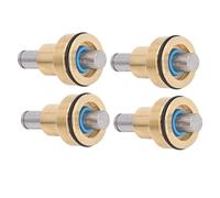 ZenithAur Excavator Control Valve Handle 4 Piece Set, Brass and Alloy Steel Joystick Pusher with Washers for Komatsu PC200 6 Excavator Replacement Parts