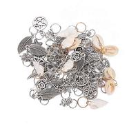 ZenithAur Fashion Hair Decoration Accessories kit with multiple charms and beads, featuring Adjustable Hair Jewelry Rings and various Metal Hair Braid Cuffs for styling