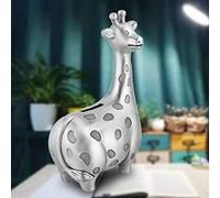 ZenithAur Fawn Piggy Bank, Vintage Alloy Collectibles for Home Decor, Animal Saving Pot for Kids and Adults