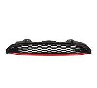 ZenithAur Front Upper Bumper Grille for F55 F56 51137393456 | ABS and PC front bonnet grille, removable red stripe trim, fits 2014 to 2021 F55 F56 F57 Base S JCW