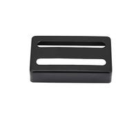 ZenithAur Guitar Pickup Cover with a Two Slot design for dual coil pickups, this Brass Humbucker Cover fits most standard size electric guitar humbucker SELECTIONS (Black)