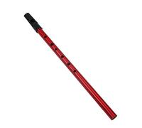 ZenithAur Irish Tin Whistle, D Key Traditional Copper Whistle with Multi color Design and Storage Pouch (Red)