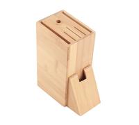 ZenithAur Kitchen Counter Knife Stand offering Multifunctional Knife Storage, This Wooden Knife Block Without has Inclined Slots for Holding Various Blades