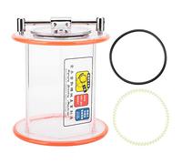 ZenithAur KT6808 Polisher Drum, Plexiglass Jewelry Tumbler | Plexiglass construction, 5.75 inch diameter, 5.91 inch height, fits KT6808 jewelry polishers