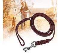 ZenithAur Leather Dog Leash, Safety Belt Sized 1.6m x 1.2cm for Small and Medium Dogs' Walking and Training Activities (The material length is 1.5 meters and the net)