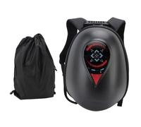 ZenithAur LED Backpack with APP Controlled Display P2 Pixel Pitch Screen Hard Shell Design Stores Half Face Helmets for Motorcycle Riding and Commuting