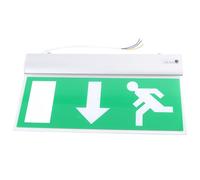 ZenithAur LED Emergency Exit Sign Light, Double Sided Commercial Safety Lighting for Offices and Retail Spaces, 110 -