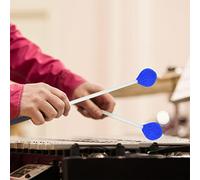 ZenithAur Marimba Mallets with Smooth Fiberglass Handles for Beginners, a Pair of Yarn Head Mallets for Soft Playing on Keyboard Percussion, Blue Color