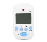 ZenithAur Mini Digital Metronome with LCD Screen and TAP Tempo Function, a Portable Clip-On Metronome with Headphone Output for Guitar Piano Violin Drummers (White)