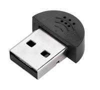 ZenithAur Mini USB Microphone for Laptop and Desktop, a compact Audio Recording Adapter with omnidirectional pickup for clear online chat and meetings (Black)