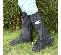 ZenithAur Motorcycle Rain Boot Covers, Weatherproof Non - Slip Shoe Covers for Scooter Bike Cycling on Rainy Snowy Days (Black M code)